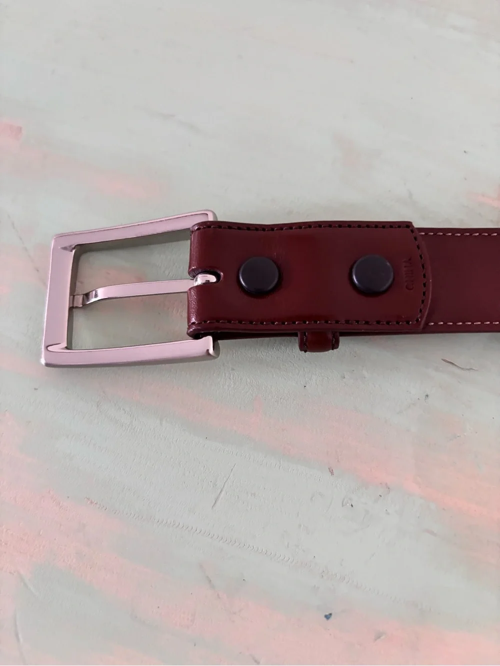 Torino Leather Co Men’s Brown Aniline Kipskin Dress Belt Size 42 USA